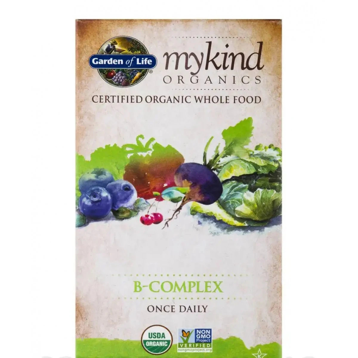 Garden Of Life Mykind Organics B-Complex - 30 Vegan Tablets 2 Garden Of Life Mykind Organics B-Complex - 30 Vegan Tablets - Image 2