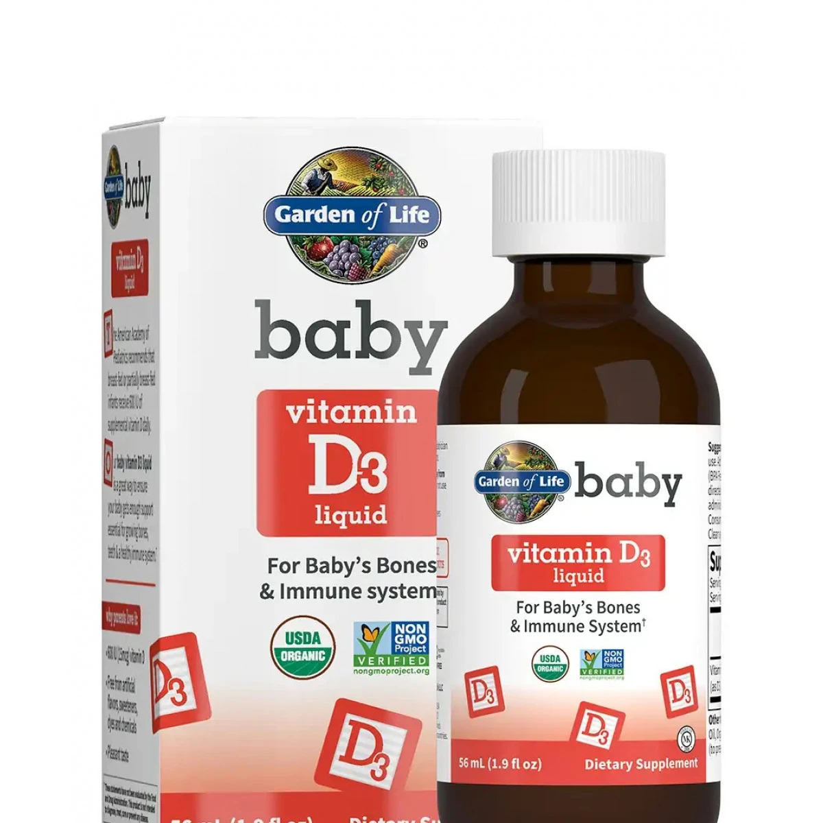 Garden Of Life Baby Vitamin D3 Liquid - 1.9 Fl. Oz (56 Ml) 1 Garden Of Life Baby Vitamin D3 Liquid - 1.9 Fl. Oz (56 Ml)