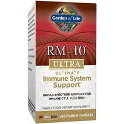 Garden Of Life RM-10 Ultra Ultimate Broad Spectrum Immune Support System For Cell Function, DNA Methylation Complex & Organic Mushroom Blend, 90 Count