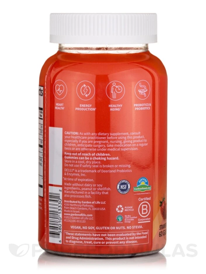 Vitamin Code® CoQ10, Strawberry Flavor - 60 Gummies 3 Vitamin Code® CoQ10, Strawberry Flavor - 60 Gummies - Image 3