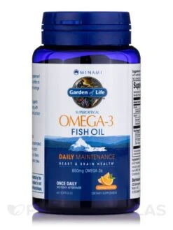 Minami Supercritical Omega-3 Fish Oil, Orange Flavor - 60 Softgels -Garden of Life images 193