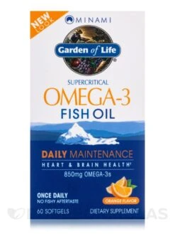 Minami Supercritical Omega-3 Fish Oil, Orange Flavor - 60 Softgels -Garden of Life images 194