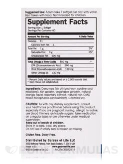 Minami Supercritical Omega-3 Fish Oil, Orange Flavor - 60 Softgels -Garden of Life images 195