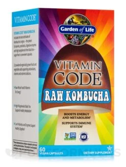 Vitamin Code® - Raw Kombucha - 60 Vegan Capsules