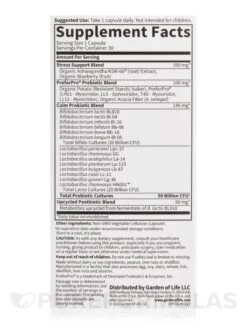 Dr. Formulated Probiotics Calm 50 Billion - 30 Vegetarian Capsules -Garden of Life images 42