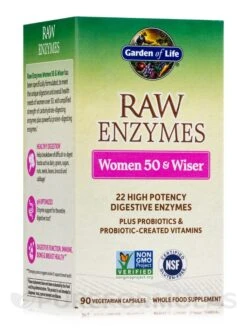 Raw Enzymesâ„¢ Women 50 & Wiser - 90 Vegetarian Capsules