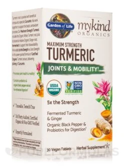 Mykind Organics Maximum Strength Turmeric Joints & Mobility - 30 Vegan Tablets