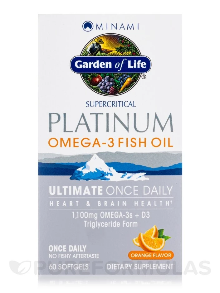 Minami Supercritical Platinum Omega-3 Fish Oil, Orange Flavor - 60 Softgels 4 Minami Supercritical Platinum Omega-3 Fish Oil, Orange Flavor - 60 Softgels - Image 4