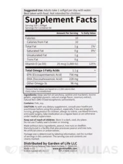 Minami Supercritical Platinum Omega-3 Fish Oil, Orange Flavor - 60 Softgels 15 Minami Supercritical Platinum Omega-3 Fish Oil, Orange Flavor - 60 Softgels -Garden of Life images 613