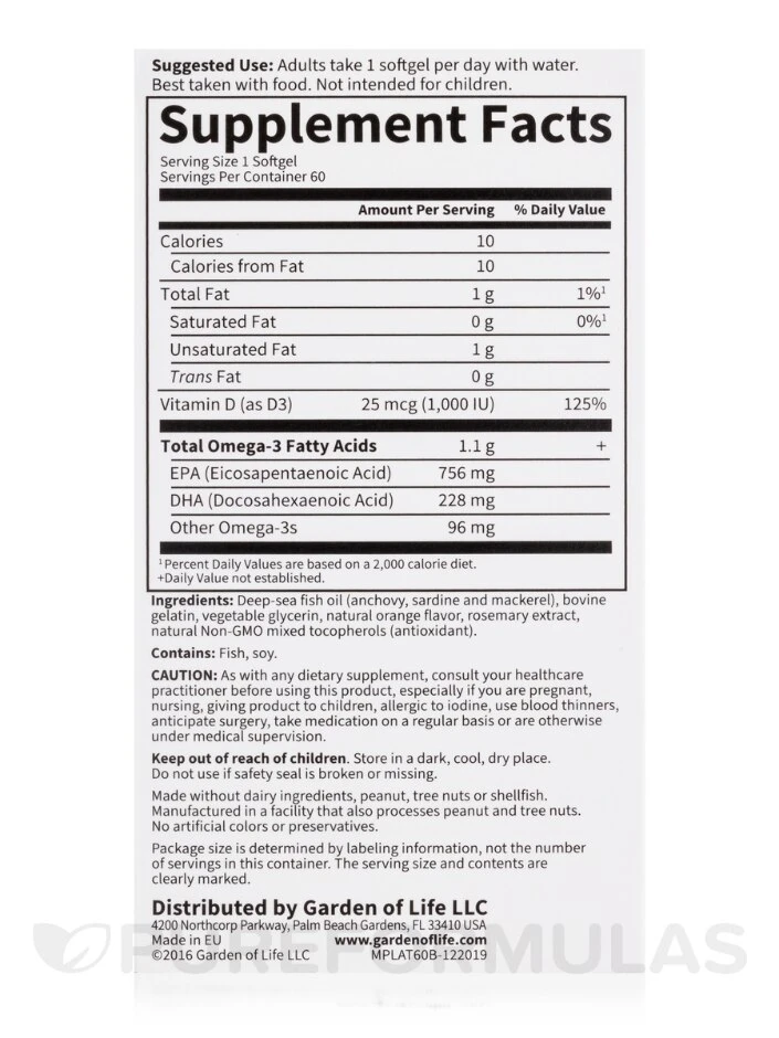 Minami Supercritical Platinum Omega-3 Fish Oil, Orange Flavor - 60 Softgels 5 Minami Supercritical Platinum Omega-3 Fish Oil, Orange Flavor - 60 Softgels - Image 5