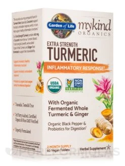Mykind Organics Extra Strength Turmeric Inflammatory Response - 60 Vegan Tablets