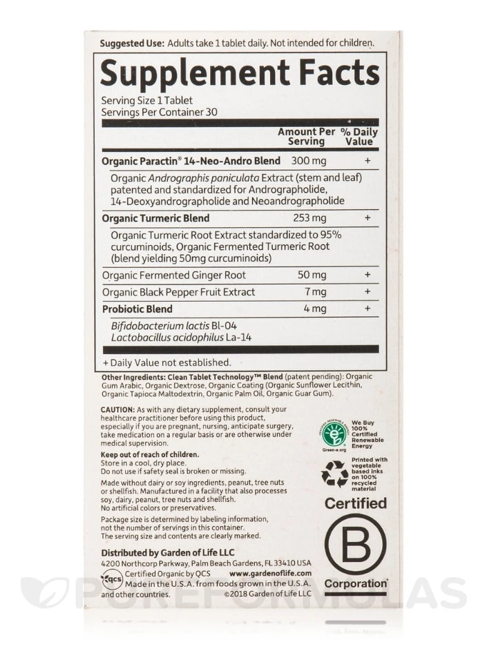 Mykind Organics Turmeric Pain Relief - 30 Vegan Tablets 4 Mykind Organics Turmeric Pain Relief - 30 Vegan Tablets - Image 4