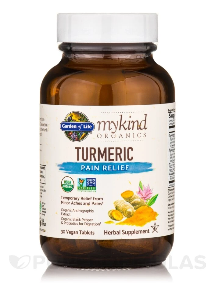 Mykind Organics Turmeric Pain Relief - 30 Vegan Tablets 8 Mykind Organics Turmeric Pain Relief - 30 Vegan Tablets - Image 8