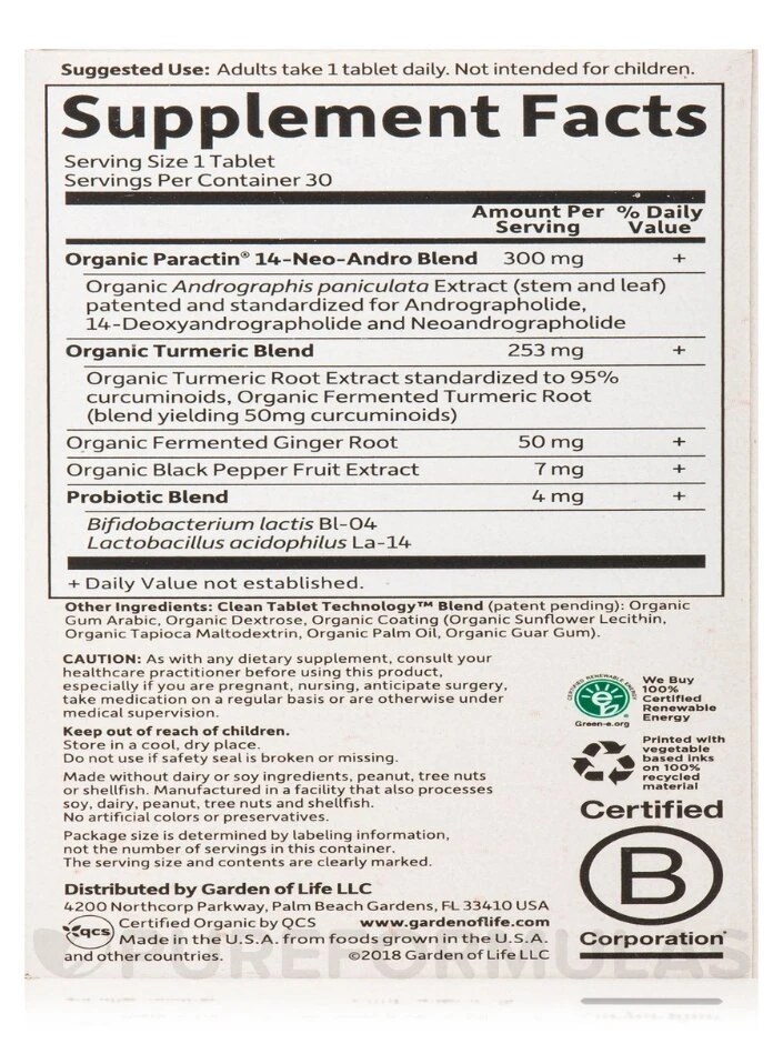 Mykind Organics Turmeric Pain Relief - 30 Vegan Tablets 9 Mykind Organics Turmeric Pain Relief - 30 Vegan Tablets - Image 9