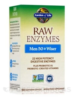 Raw Enzymesâ„¢ Men 50 & Wiser - 90 Vegetarian Capsules