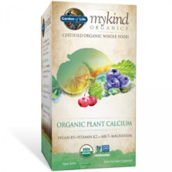 Garden Of Life Mykind Organic Plant Calcium - Vegan Whole Food Supplement With D3 And K2, Gluten Free, 90 Tablets