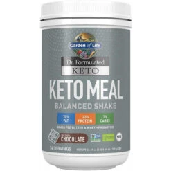 Garden Of Life Dr. Formulated Keto Meal Balanced Shake, Chocolate Powder, 14 Servings
